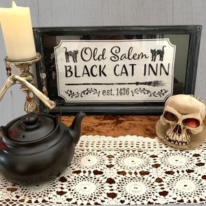 “Old Salem Black Cat Inn” framed art